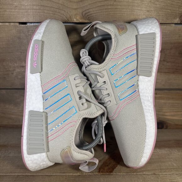 Women’s Size 7 - Adidas NMD R1 “Bliss Pink” Comfort Running Sneakers GW9473 READ - Picture 5 of 12